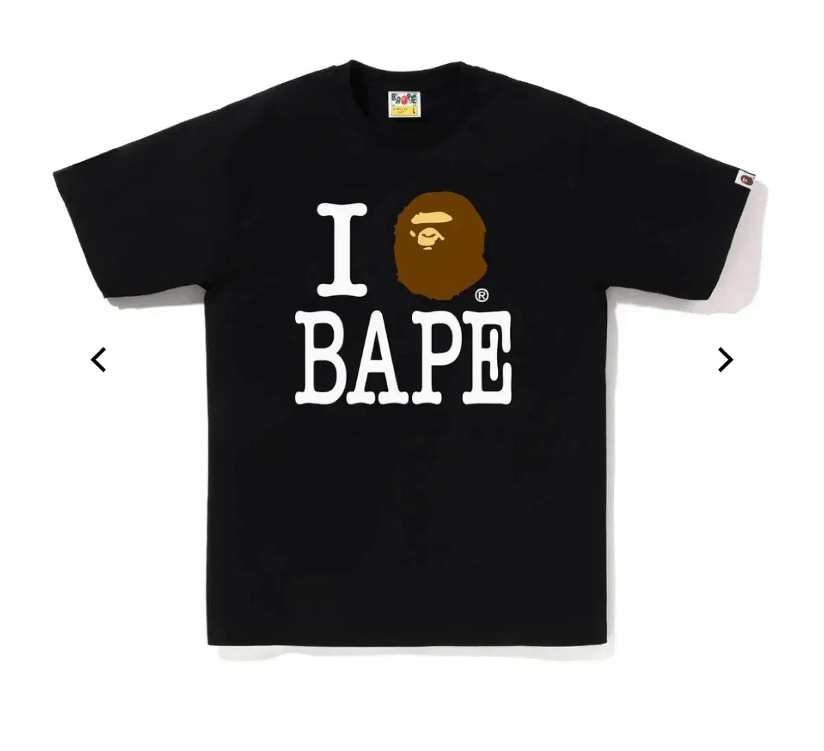 [XXL] I LOVE BAPE 베이프 티셔츠 블랙 새상품 판매